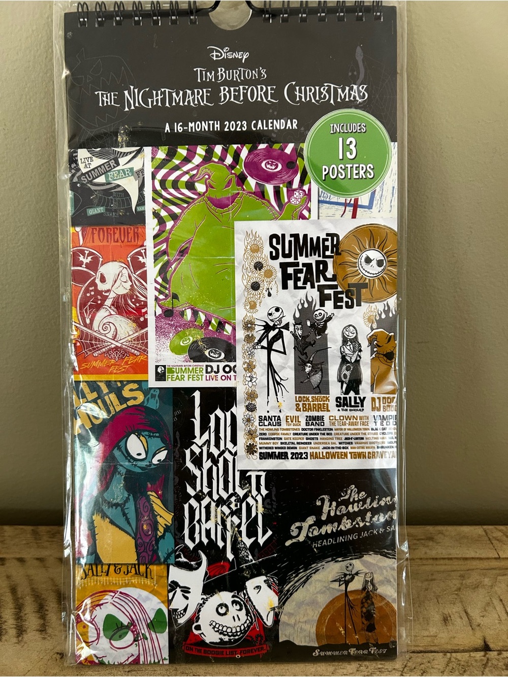 Disney Nightmare Before Christmas 2023 Calendar + 13 Posters NEW